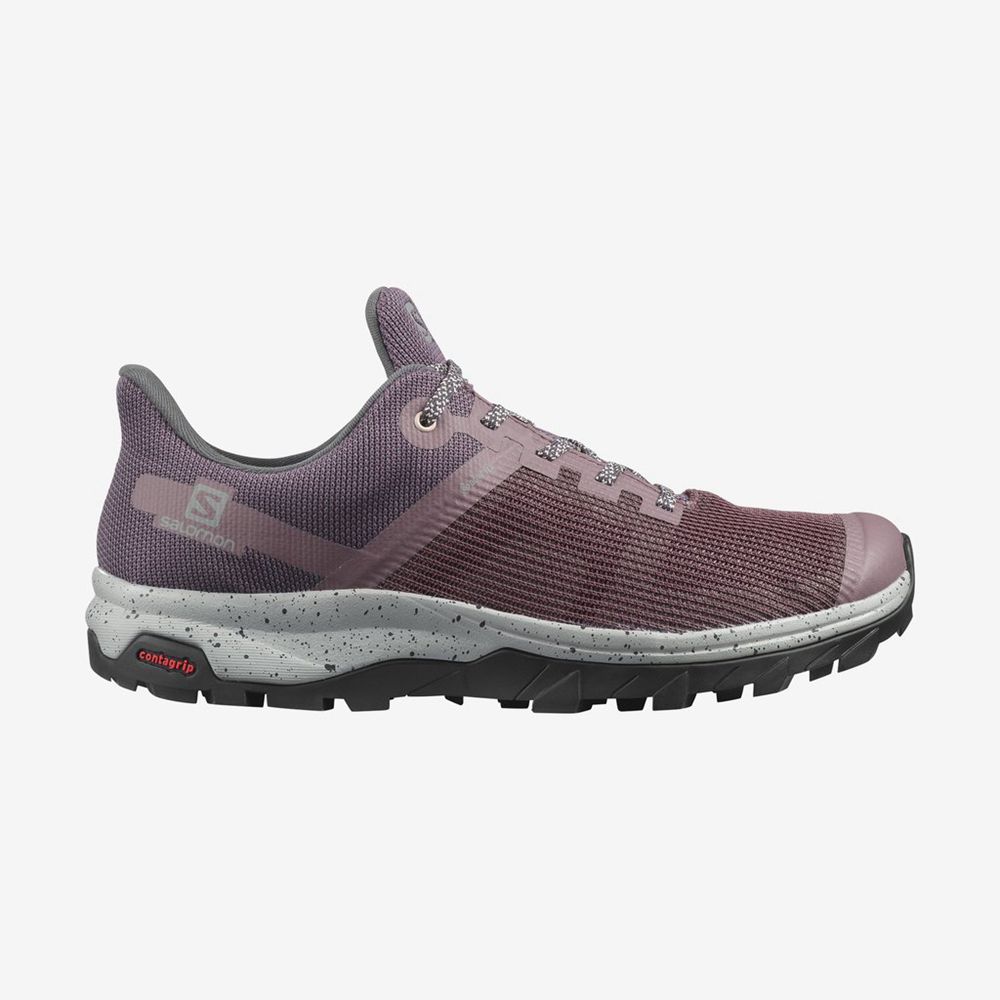 Zapatillas Trekking Salomon Mujer Moradas - Salomon Argentina OUTLINE PRISM GTX ,352106-DLC